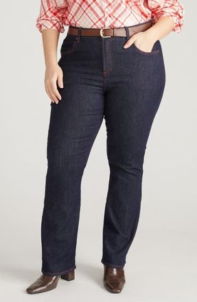 Universal Standard Marne High Waist Relaxed Bootcut Jeans in Americana Indigo at Nordstrom, Size 12 X 32