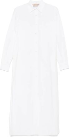 Blanca Vita Abito lungo con cintura - Bianco