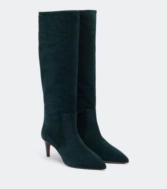 PARIS TEXAS Stiletto suede knee-high boots