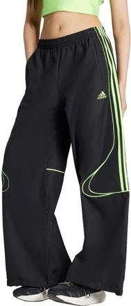 adidas Teamgeist Recycled Polyester Track Pants in Black/Signal Green at Nordstrom, Size Small