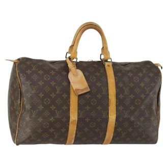 Louis Vuitton Pre-owned Weekend Bags, female, Brown, Size: ONE SIZE Pre-owned Weekend Bag