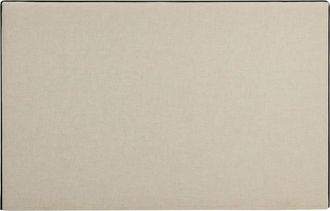 VENTE-UNIQUE.COM Cabecero algod&oacute;n negro, beige 160 x 200 cm