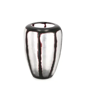 BIZZOTTO Bizzotto - Vaso kirinda Prodotto In Vetro Fatto A Mano Trasparent Nero -&oslash;22x30h