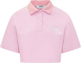 Msgm T-Shirt - Dames - Polos - Roze - M - Katoen - Tops