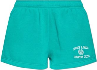 Sporty & Rich Donna, Pantaloncini, Verde, XS, new