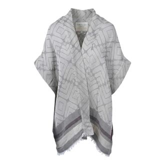Alessia Santi Kimonos, female, Gray, Size: XS Geometric Print Kimono