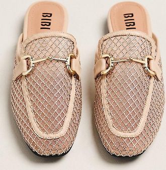 Bibi Lou Mesh Horsebit Loafer Slides