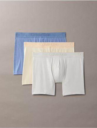Calvin Klein Mens CK Black 3-Pack Boxer Brief - Multi - L