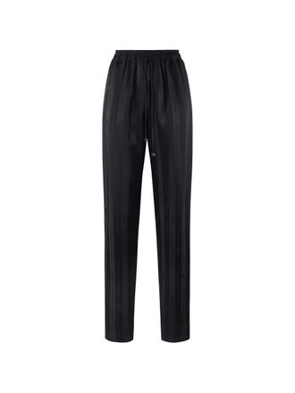 Elisabetta Franchi Gestreepte broek - Zwart