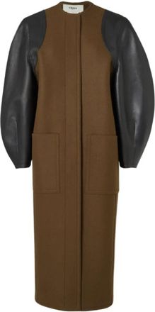 Fendi Coats - Dames - Mantel - Bruin - S - Jassen