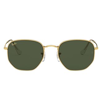 Ray-Ban Hexagonale zonnebril Rb 3548 - unisex - Zonnebrillen - Geel - 51 MM - Accessoires