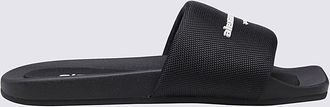 Alexander Wang Black Rubber Sliders