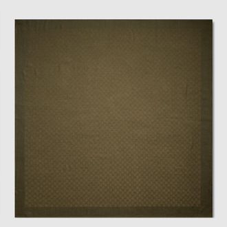Gucci GG Wool Silk Jacquard Shawl, Green