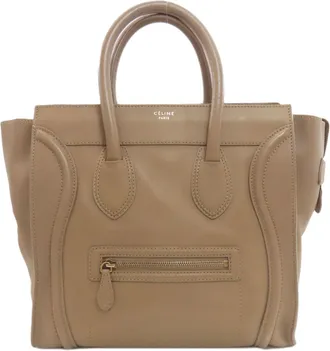 Celine Brown Leather Tote Bag (Pre-Owned)