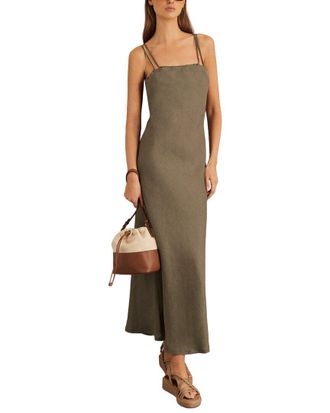 Reiss Roxanne Linen Slip Dress