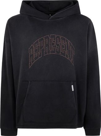 Represent Embellished Hoodie - Heren - Hoodies - Zwart - S - Katoen - Hoodies & sweatvesten