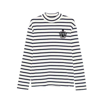 Balmain T Shirt Bianco, Blu-Uomo