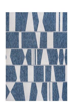 Jonathan Y Designs Odette Modern Geometric Abstract Two-Tone Indoor/Outdoor Area Rug in Navy/cream at Nordstrom, Size 8Ft 0In X 10Ft 0In