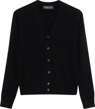 Brooks Brothers Dames, Truien, Zwart, Maat: L Kasjmier