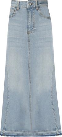 Ganni GONNA IN DENIM AZZURRA GANNI