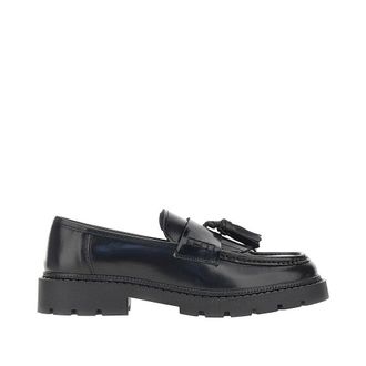 Bianco Leather loafers with tassels Man 40