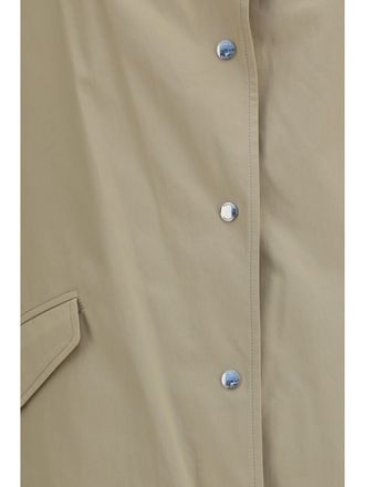Toteme Womens Trench Coat Beige Cotton & Raincoats