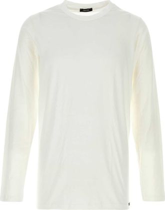 Tom Ford White Stretch Cotton Blend T Shirt