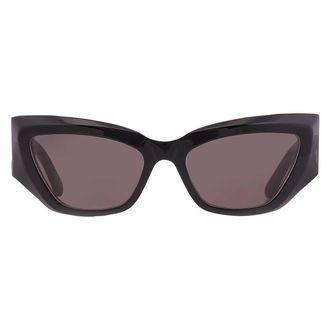 Balenciaga Grey Cat Eye Ladies Sunglasses BB0444S 002 60