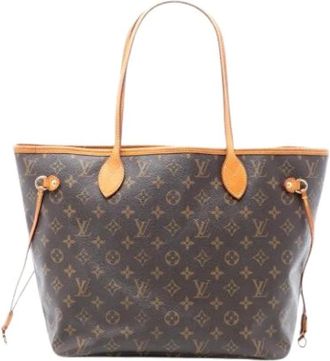 Louis Vuitton Pre-owned Tote Bags, female, Brown, Size: ONE SIZE Pre-owned Neverfull MM