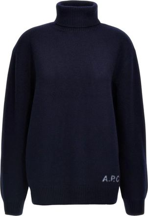 A.P.C. Walter coltrui - Dames - Coltruien - Blauw - XS - Wol - Truien & Vesten