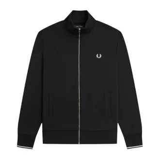 Fred Perry Zip Through Sweatshirt - male - Fred Perry - Zip-throughs - Black - 2XL - Sweatshirts & Hoodies