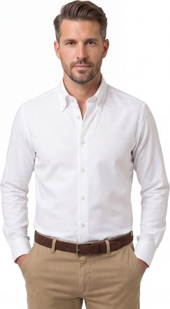 John Miller Katoenen John Miller overhemd Tailored Fit wit
