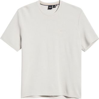 BOSS Rib Lounge T-Shirt in Open Grey at Nordstrom, Size Xx-Large