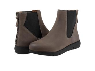 Softwalk Albany Womens Boots Grey : 9.5 WW (EE), Leather