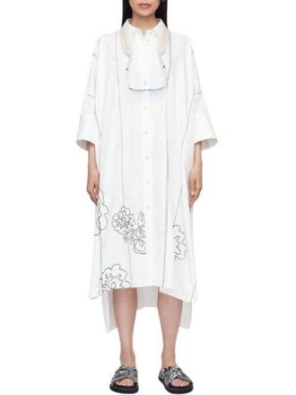 Joseph White Floral Cotton Dania Dress Size XS