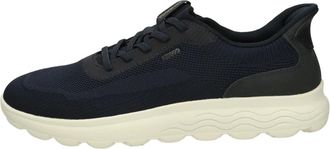 Geox Schoenen, Heren, Blauw, 41 EU, Low Top Sneakers met sferisch design