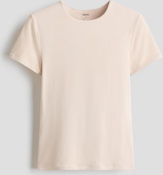 H&M Sculpting T-Shirt - Beige