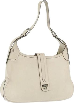 Ferragamo Pre-owned Shoulder Bags, female, Beige, Size: ONE SIZE Pre-owned Shoulder Bag