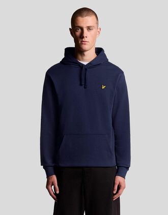 Lyle & Scott Lyle And Scott Mens Loopback Cotton Hoodie - Navy - Size: 42