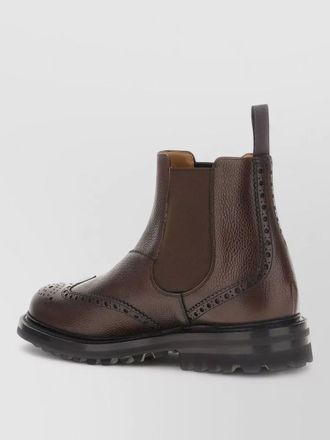 Churchs leather ankle boots brogue detailing chunky sole
