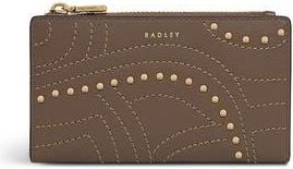 Radley London Coin Street - Stud Medium Ziptop Wallet in Coffee at Nordstrom