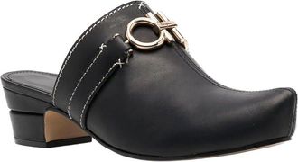 Ferragamo Gancini Leather Mule