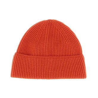 Pas Normal Studios Beanies, male, Orange, Size: ONE SIZE Off-Race Merino Knit Beanie