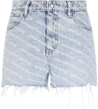 Alexander Wang Denim Shorts - Light Blue