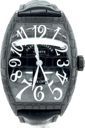 Franck Muller Pre-owned Franck Muller Cintree Curvex Black Dial Mens Watch 8880 SC BLK CRO