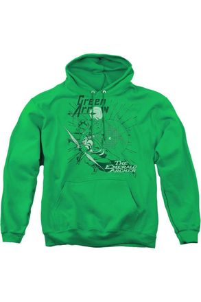 Gildan DC Comics Green Arrow The Emerald Archer Adult Pull Over Hoodie / Hooded Sweatshirt