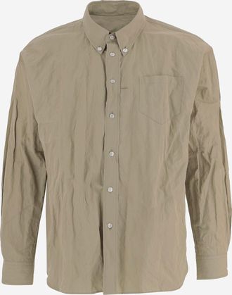 Willy Chavarria Cotton Blend Shirt With A Crinkled Texture