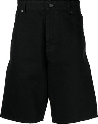Kenzo logo-patch Bermuda shorts - men - Elastane/Cotton - 32 - Black