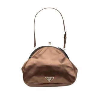 Prada Pre-owned Mini Bags, female, Brown, Size: ONE SIZE Pre-owned Satin Mini Bag