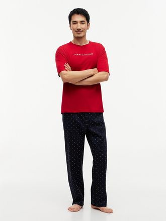 Tommy Hilfiger Mens Printed Sleep Pant - New Blue - XL